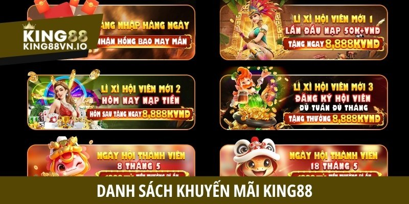 Bonuses at King88